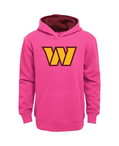 Outerstuff Big Boys and Girls Pink Washington Commanders Prime Hoodie