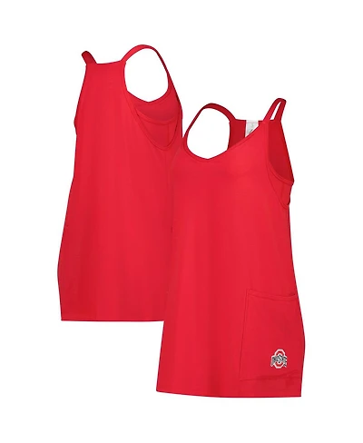ZooZatz Women's Scarlet Ohio State Buckeyes Active Pocketed Skort Dress