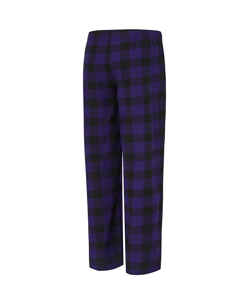 Concepts Sport Women's 2-Piece Purple/Black Baltimore Ravens Avondale T-Shirt and Pants Flannel Pajama Set