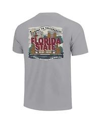 Image One Big Boys and Girls Gray Florida State Seminoles Local Campus Scene T-Shirt