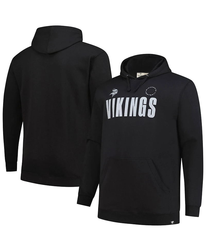 Fanatics Men's Black Minnesota Vikings Big Tall Chip Shot Hoodie
