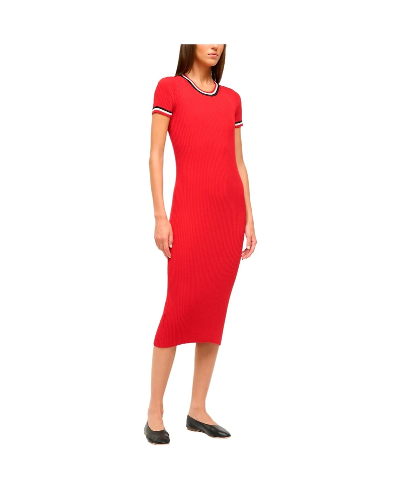Staud Women's Red/Black Kansas City Chiefs Colleen Dress