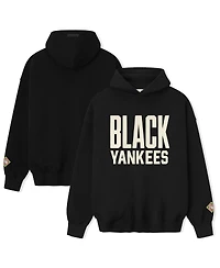 Fear of God Men's Black Yankees Negro Leagues Baseball Museum Fleece Pullover Hoodie