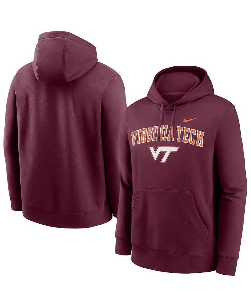 Nike Men's Maroon Virginia Tech Hokies Club Pullover Hoodie