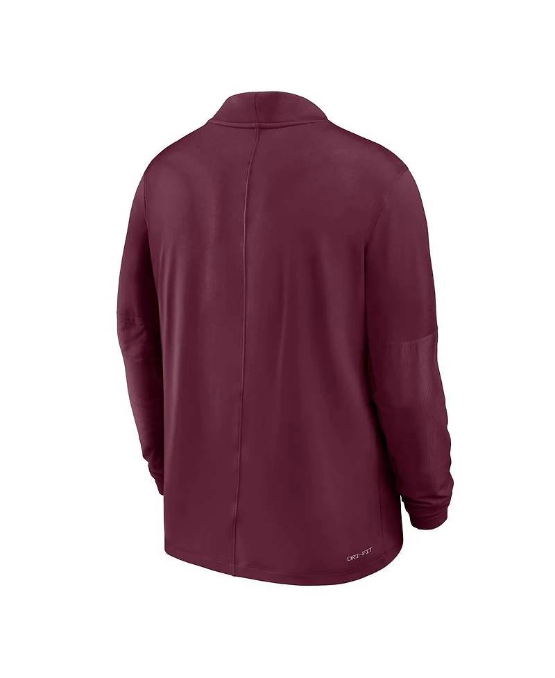 Nike Men's Maroon Minnesota Golden Gophers Dri-fit Half-Zip Pullover Sweatshirt
