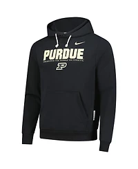 Nike Men's Black Purdue Boilermakers 2025 Sideline Standard Issue Dri-fit Hoodie