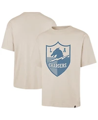 '47 Brand Men's Tan Los Angeles Chargers Bouldering Imprint Ravine Foundation Throwback T-Shirt