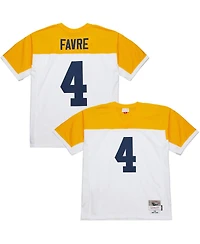 Mitchell & Ness Men's Brett Favre White Green Bay Packers 1994 Legacy Replica Jersey