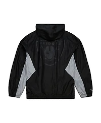 Mitchell & Ness Men's Black Las Vegas Raiders Playmaker Full-Zip Windbreaker Jacket