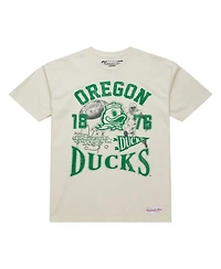 Mitchell & Ness Men's Cream Oregon Ducks Heritage Scholar T-Shirt