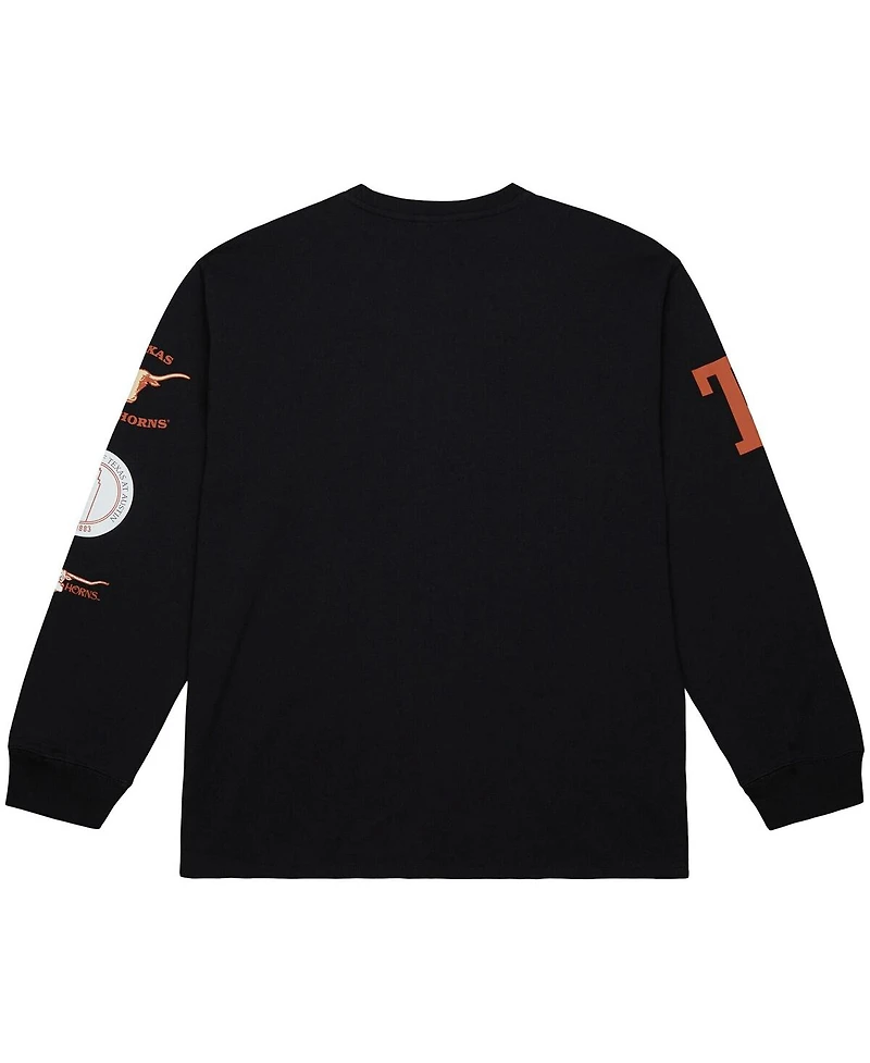 Mitchell & Ness Men's Black Texas Longhorns Training Camp Long Sleeve T-Shirt