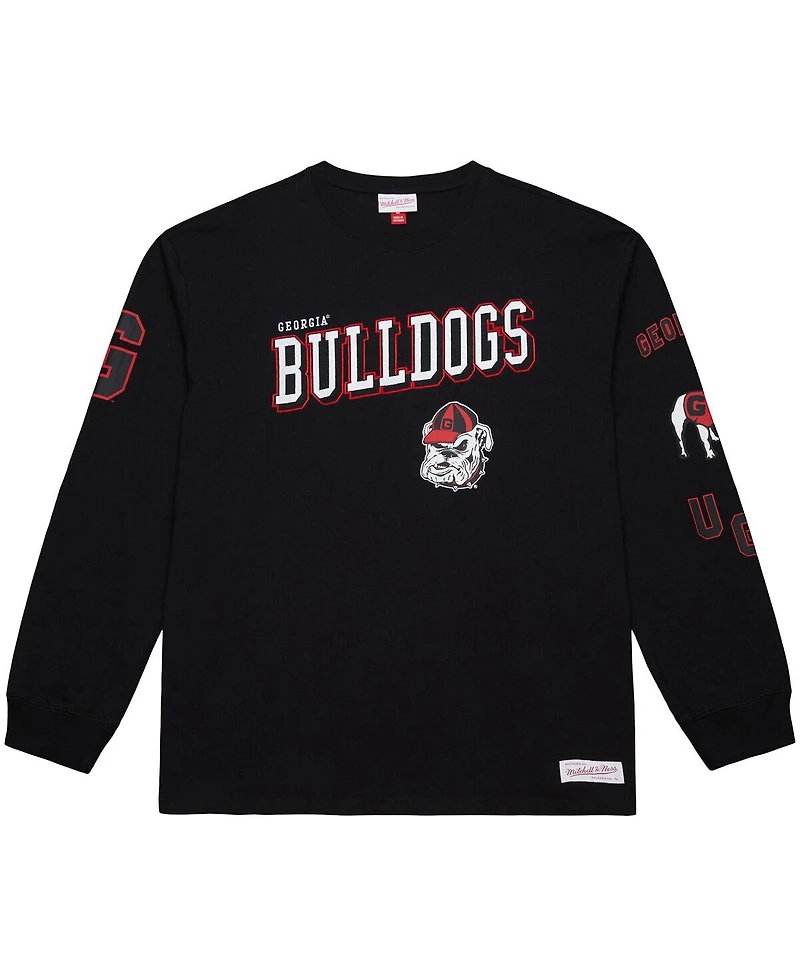 Mitchell & Ness Men's Black Georgia Bulldogs Training Camp Long Sleeve T-Shirt