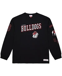 Mitchell & Ness Men's Black Georgia Bulldogs Training Camp Long Sleeve T-Shirt
