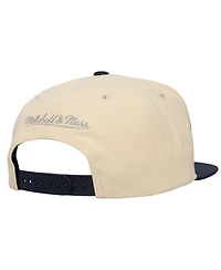 Mitchell & Ness Men's Cream Dallas Cowboys Across the Board Snapback Hat
