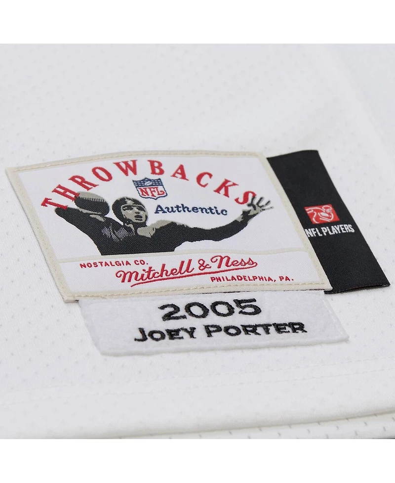 Mitchell & Ness Men's Joey Porter White Pittsburgh Steelers 2005 Authentic Throwback Retired Player Jersey
