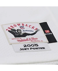 Mitchell & Ness Men's Joey Porter White Pittsburgh Steelers 2005 Authentic Throwback Retired Player Jersey
