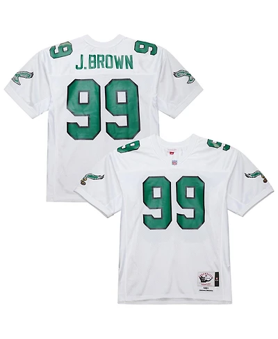 Mitchell & Ness Men's Jerome Brown White Philadelphia Eagles 1991 Authentic Throwback Retired Player Jersey