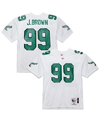 Mitchell & Ness Men's Jerome Brown White Philadelphia Eagles 1991 Authentic Throwback Retired Player Jersey