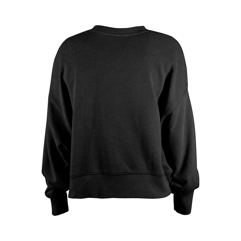 New Era Girls Black Pittsburgh Steelers Flip Sequin Sweatshirt