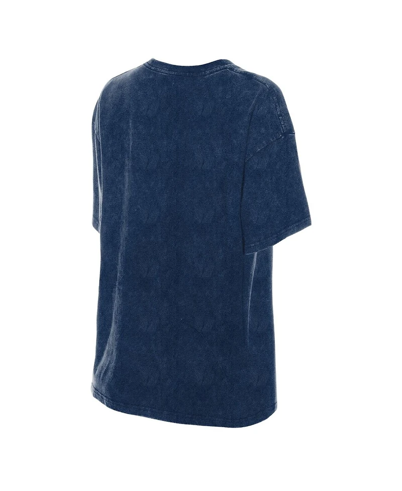 New Era Women's Navy Detroit Tigers Mineral Wash Oversized T-Shirt