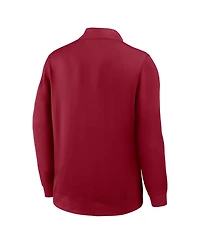 Nike Men's Crimson Alabama Crimson Tide 2025 Coaches Premium Dri-fit Half-Zip Pullover Sweatshirt