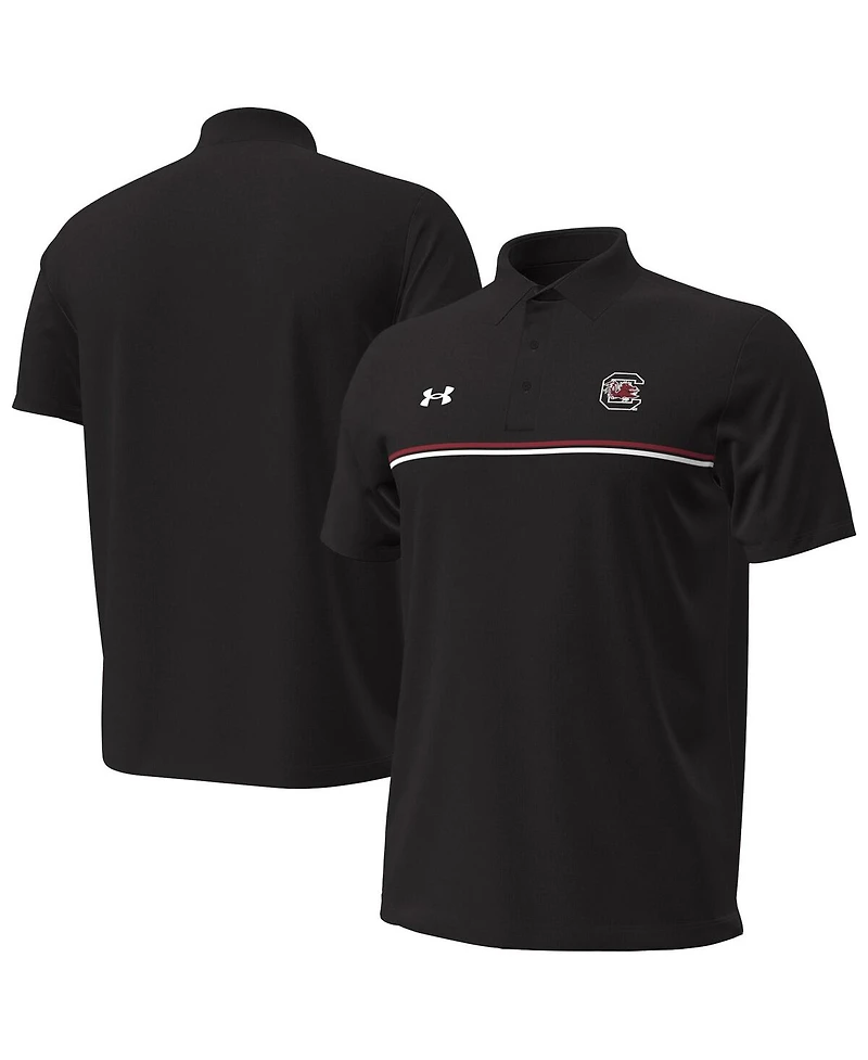 Under Armour Men's South Carolina Gamecocks Performance Drive Chest Stripe Polo Shirt