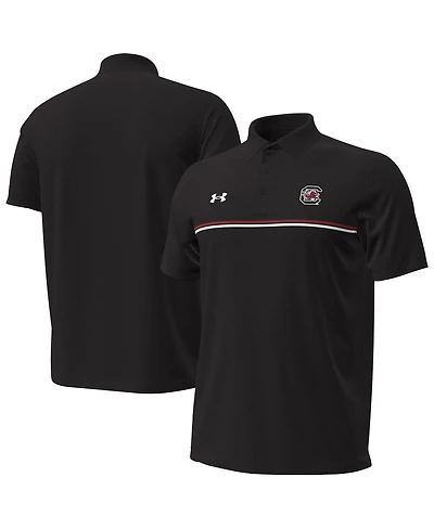 Under Armour Men's South Carolina Gamecocks Performance Drive Chest Stripe Polo Shirt