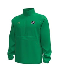 Under Armour Men's Green Notre Dame Fighting Irish Unstoppable Woven Anorak Storm Tech Half-Zip Jacket