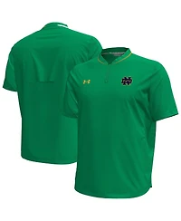 Under Armour Men's Green Notre Dame Fighting Irish Motivate Quarter-Zip Performance Sweatshirt