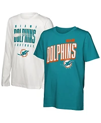 Outerstuff Preschool Miami Dolphins The Mix Combo T-Shirt Set