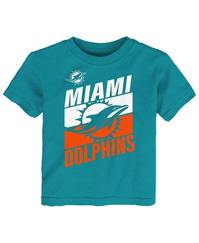 Outerstuff Toddler Outerstuff Aqua Miami Dolphins Teamwork T-Shirt