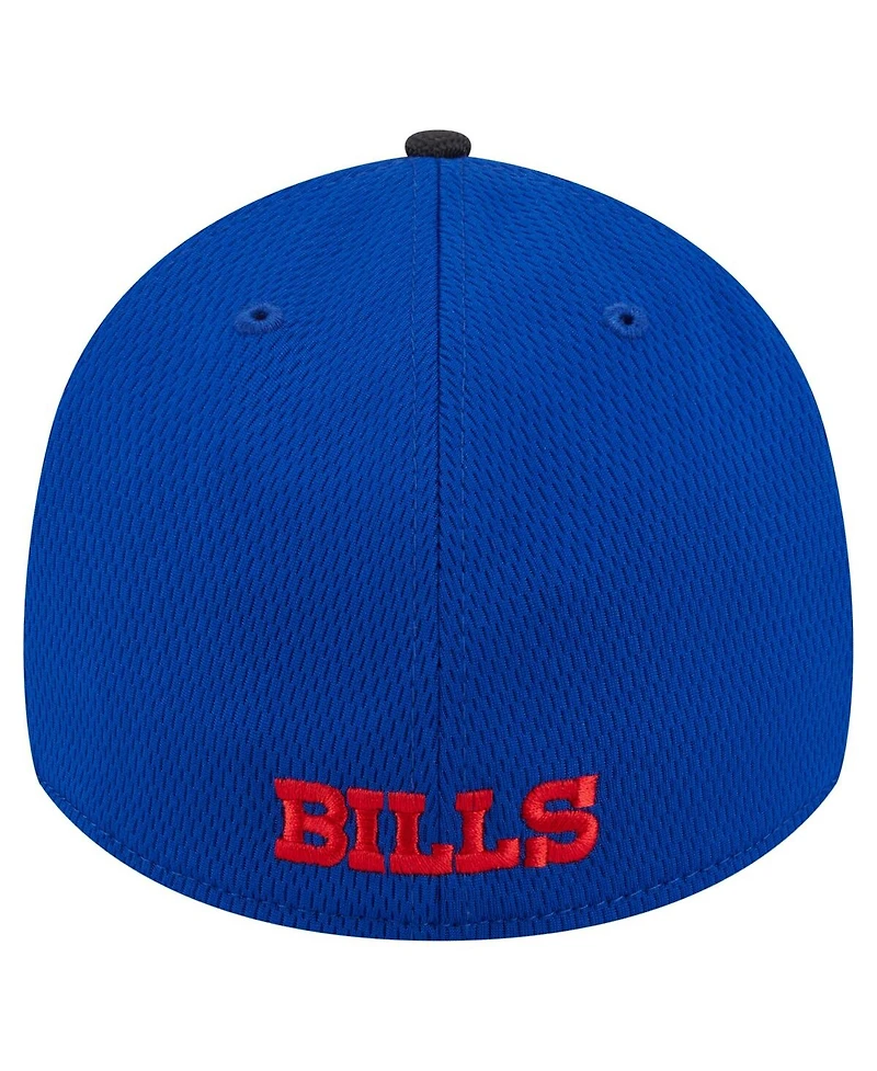 New Era Men's Royal Buffalo Bills Visor Hit 39THIRTY Flex Hat
