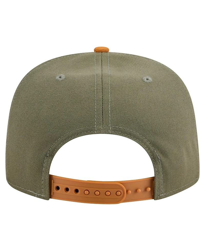 New Era Men's Olive/Brown Los Angeles Angels Color Pack A-Frame 9FIFTY Snapback Hat