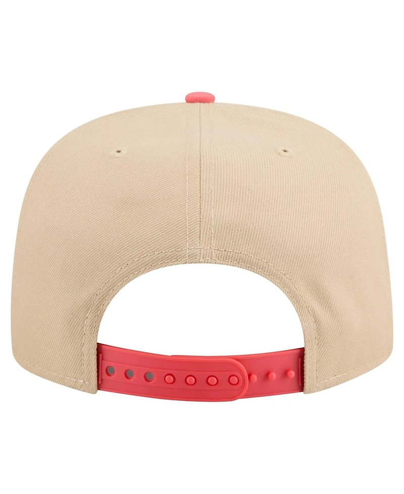 New Era Men's Light /Light Beige Texas Rangers Color Pack A-Frame 9FIFTY Snapback Hat