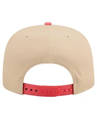 New Era Men's Light Beige/Coral Minnesota Twins Color Pack A-Frame 9FIFTY Snapback Hat