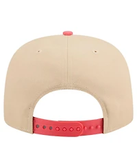 New Era Men's Light Beige/Coral Detroit Tigers Color Pack A-Frame 9FIFTY Snapback Hat