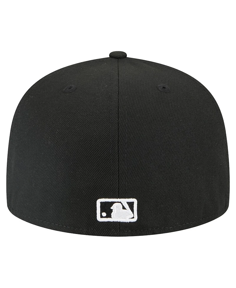 New Era Men's Black New York Mets Tri-Hit 59FIFTY Fitted Hat
