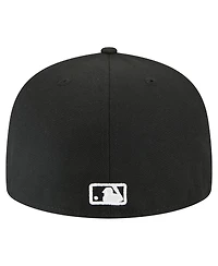 New Era Men's Black New York Mets Tri-Hit 59FIFTY Fitted Hat