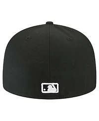 New Era Men's Black Los Angeles Dodgers Tri-Hit 59FIFTY Fitted Hat