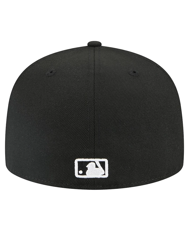 New Era Men's Black Cincinnati Reds Tri-Hit 59FIFTY Fitted Hat
