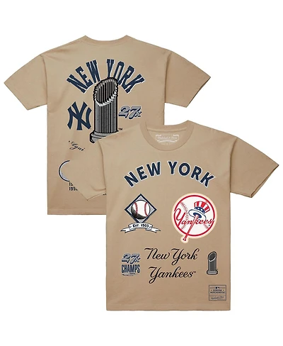 Mitchell & Ness Men's Cream New York Yankees Legacy Defined T-Shirt