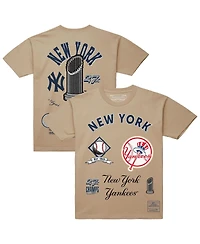 Mitchell & Ness Men's Cream New York Yankees Legacy Defined T-Shirt