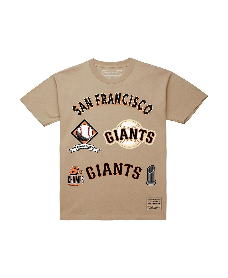 Mitchell & Ness Men's Cream San Francisco Giants Legacy Defined T-Shirt