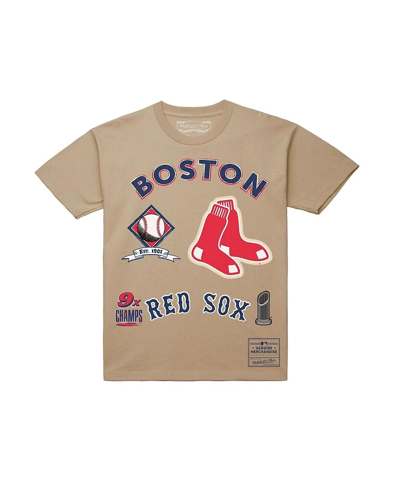 Mitchell & Ness Men's Cream Boston Red Sox Legacy Defined T-Shirt