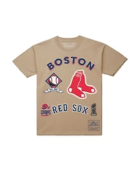 Mitchell & Ness Men's Cream Boston Red Sox Legacy Defined T-Shirt