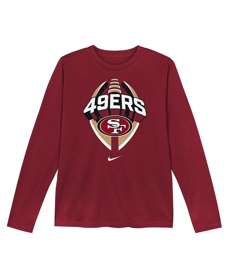 Nike Toddler Scarlet San Francisco 49ers Primetime Legend Icon Long Sleeve Performance T-Shirt