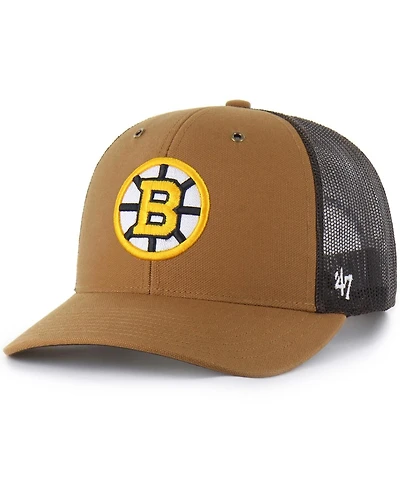 Carhartt x '47 Brand Men's Brown Boston Bruins Trucker Adjustable Hat