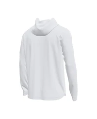 Under Armour Men's White Notre Dame Fighting Irish Tech Stretch Long-Sleeve Hooded T-Shirt