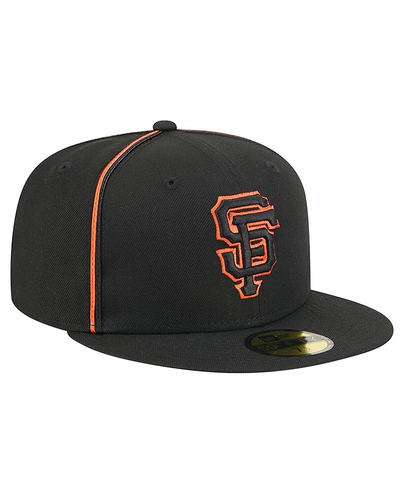 New Era Men's Black San Francisco Giants Soutache 59FIFTY Fitted Hat