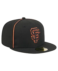 New Era Men's Black San Francisco Giants Soutache 59FIFTY Fitted Hat